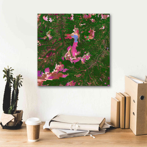 Image of 'Earth as Art: Southwestern Abstract,' Canvas Wall Art,18 x 18