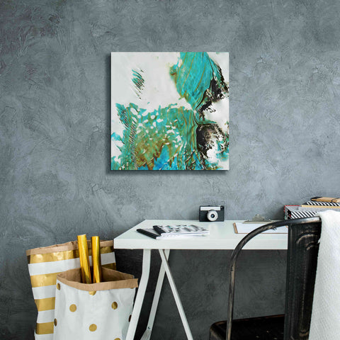 Image of 'Earth as Art: Blue Ice,' Canvas Wall Art,18 x 18