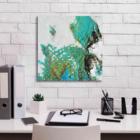 Image of 'Earth as Art: Blue Ice,' Canvas Wall Art,18 x 18