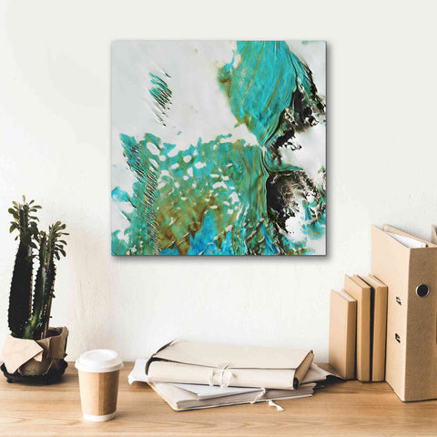 Image of 'Earth as Art: Blue Ice,' Canvas Wall Art,18 x 18