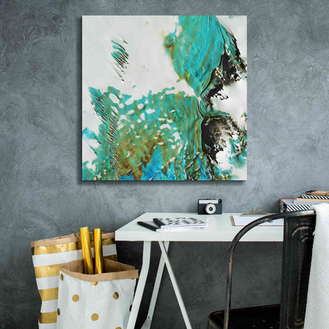 Image of 'Earth as Art: Blue Ice,' Canvas Wall Art,26 x 26