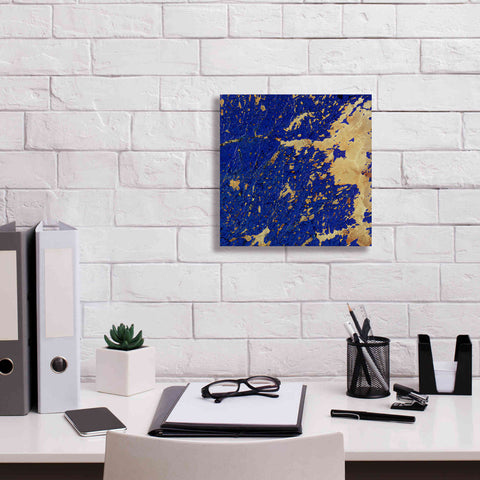 Image of 'Earth as Art: Copper and Blue,' Canvas Wall Art,12 x 12