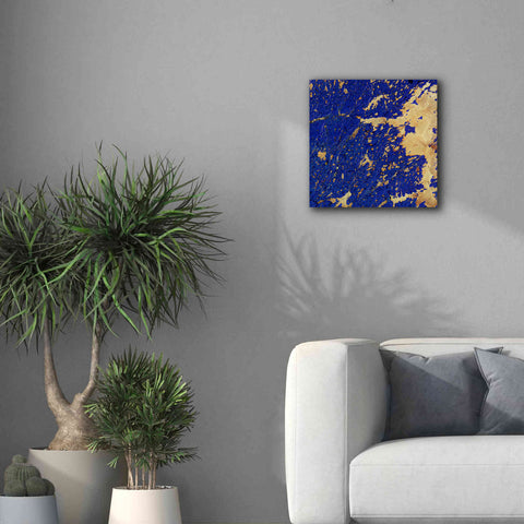 Image of 'Earth as Art: Copper and Blue,' Canvas Wall Art,18 x 18