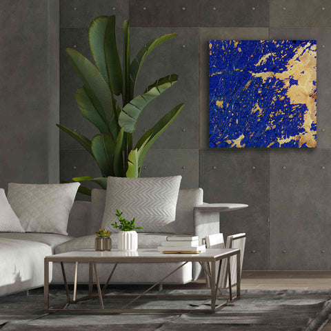 Image of 'Earth as Art: Copper and Blue,' Canvas Wall Art,37 x 37