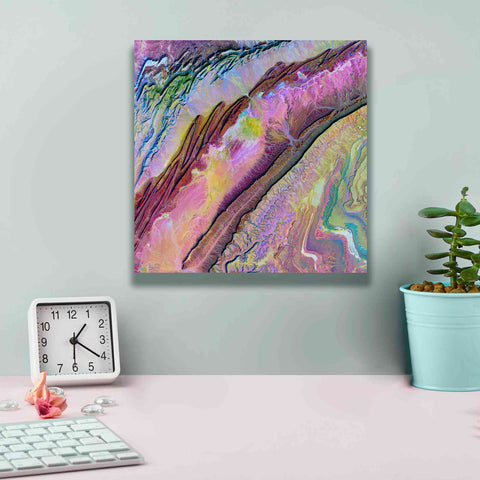 Image of 'Earth as Art: Desert Ribbons,' Canvas Wall Art,12 x 12