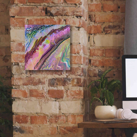 Image of 'Earth as Art: Desert Ribbons,' Canvas Wall Art,12 x 12