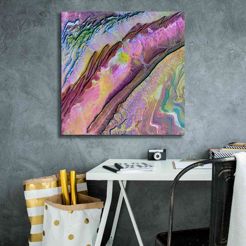 Image of 'Earth as Art: Desert Ribbons,' Canvas Wall Art,26 x 26