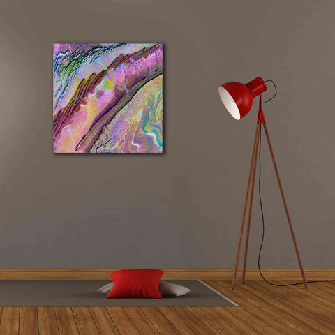 Image of 'Earth as Art: Desert Ribbons,' Canvas Wall Art,26 x 26