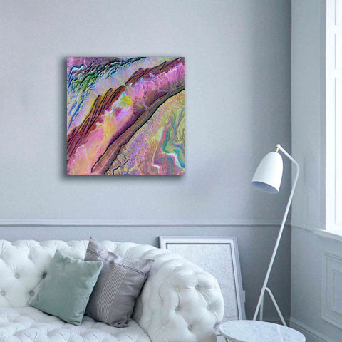 Image of 'Earth as Art: Desert Ribbons,' Canvas Wall Art,37 x 37