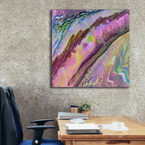 Image of 'Earth as Art: Desert Ribbons,' Canvas Wall Art,37 x 37