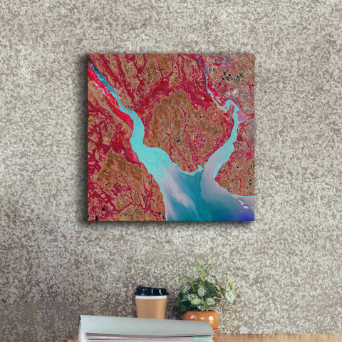 Image of 'Earth as Art: Mezen Mixing,' Canvas Wall Art,18 x 18