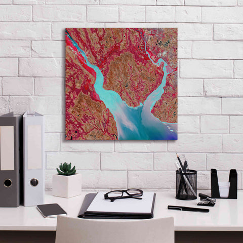 Image of 'Earth as Art: Mezen Mixing,' Canvas Wall Art,18 x 18