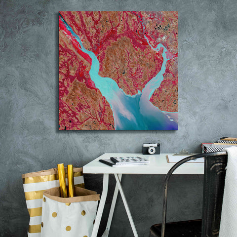 Image of 'Earth as Art: Mezen Mixing,' Canvas Wall Art,26 x 26