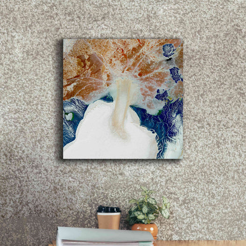 Image of 'Earth as Art: Rapid Ice Movement,' Canvas Wall Art,18 x 18