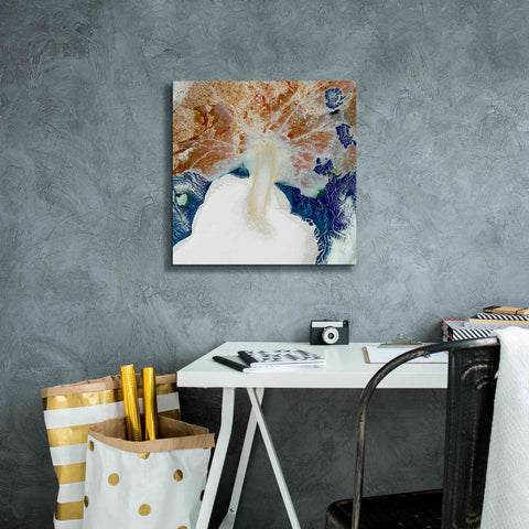 Image of 'Earth as Art: Rapid Ice Movement,' Canvas Wall Art,18 x 18