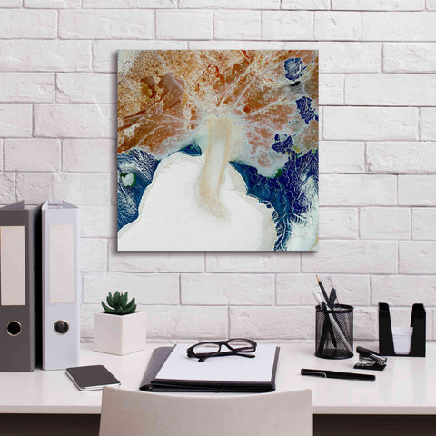 Image of 'Earth as Art: Rapid Ice Movement,' Canvas Wall Art,18 x 18