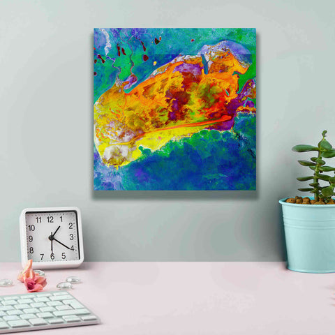 Image of 'Earth as Art: Salty Desolation,' Canvas Wall Art,12 x 12