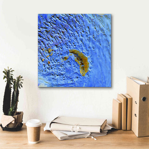Image of 'Earth as Art: Sand Waves,' Canvas Wall Art,18 x 18