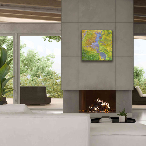 Image of 'Earth as Art: Watching Wetlands,' Canvas Wall Art,26 x 26