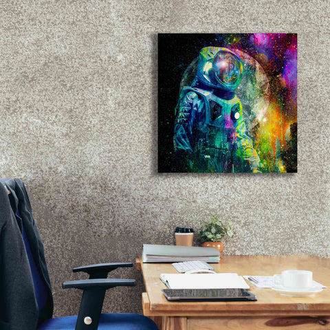 Image of 'BTC Bitcoin Moonlanding,' Canvas Wall Art,26 x 26