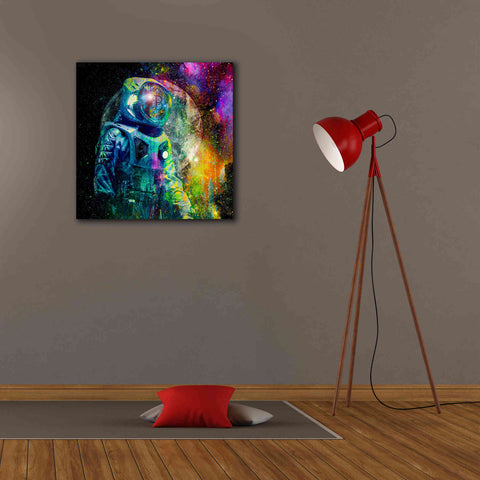 Image of 'BTC Bitcoin Moonlanding,' Canvas Wall Art,26 x 26