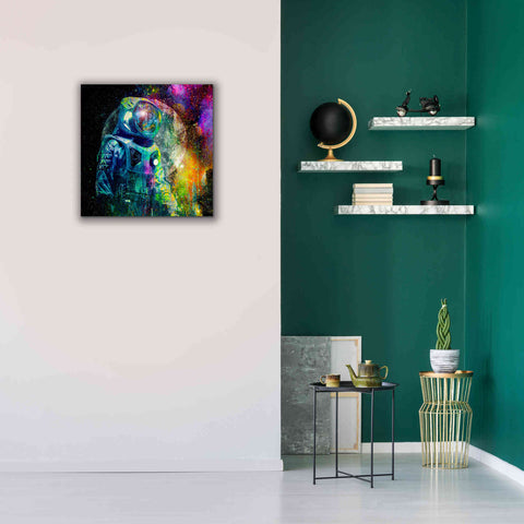 Image of 'BTC Bitcoin Moonlanding,' Canvas Wall Art,26 x 26