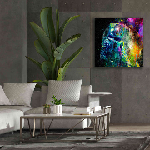 Image of 'BTC Bitcoin Moonlanding,' Canvas Wall Art,37 x 37