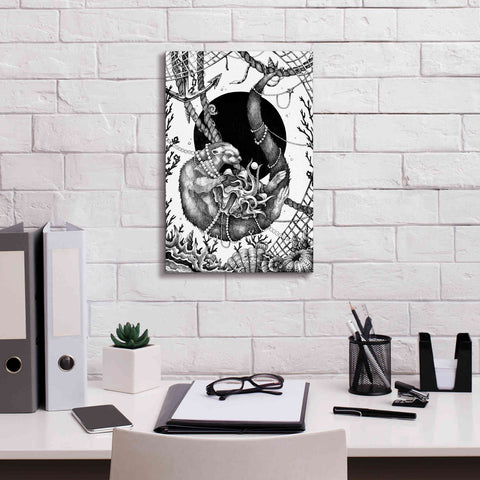 Image of 'Otter' by Avery Multer, Canvas Wall Art,12 x 18