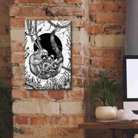 Image of 'Otter' by Avery Multer, Canvas Wall Art,12 x 18