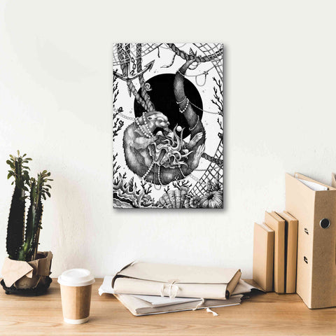Image of 'Otter' by Avery Multer, Canvas Wall Art,12 x 18
