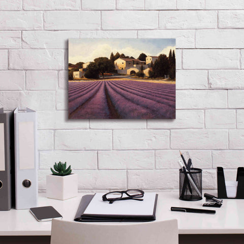 Image of Epic Art 'Lavender Fields I' by James Wiens, Canvas Wall Art,16 x 12