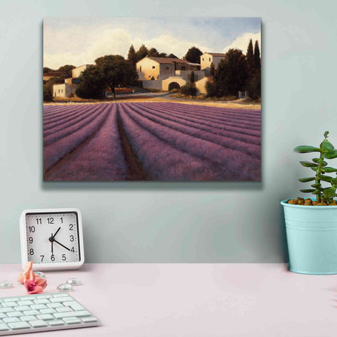 Image of Epic Art 'Lavender Fields I' by James Wiens, Canvas Wall Art,16 x 12