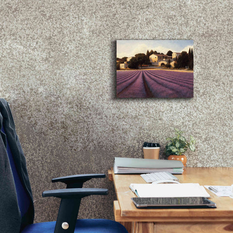 Image of Epic Art 'Lavender Fields I' by James Wiens, Canvas Wall Art,16 x 12