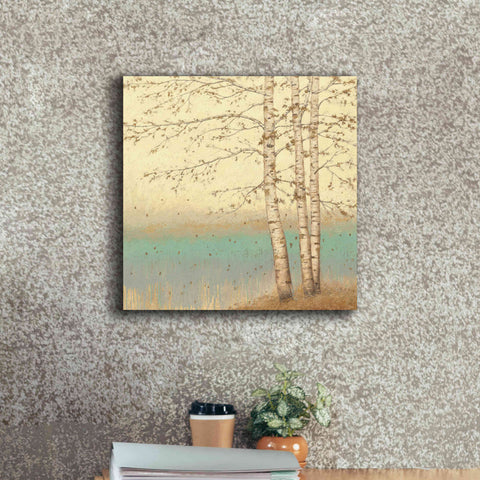 Image of Epic Art 'Golden Birch II' by James Wiens, Canvas Wall Art,18 x 18