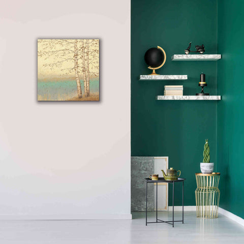 Image of Epic Art 'Golden Birch II' by James Wiens, Canvas Wall Art,26 x 26