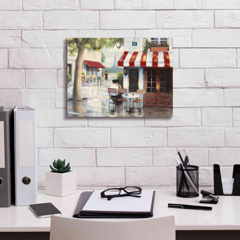 Image of Epic Art 'Relaxing at the Cafe II' by James Wiens, Canvas Wall Art,16 x 12