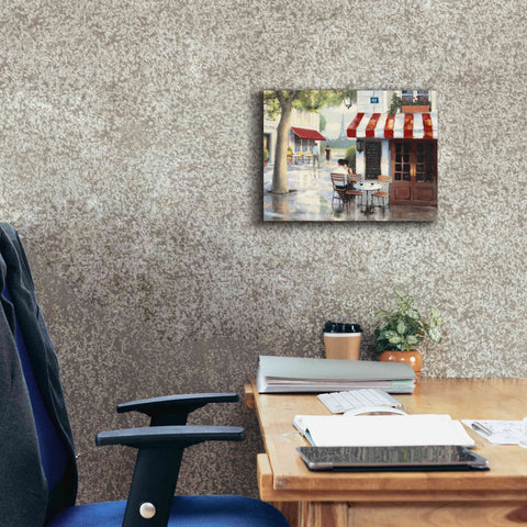 Image of Epic Art 'Relaxing at the Cafe II' by James Wiens, Canvas Wall Art,16 x 12