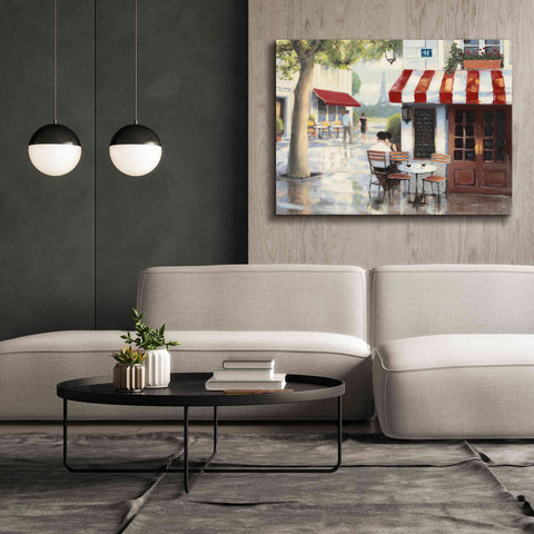 Image of Epic Art 'Relaxing at the Cafe II' by James Wiens, Canvas Wall Art,54 x 40