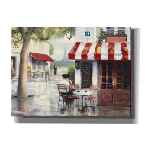 Image of Epic Art 'Relaxing at the Cafe II' by James Wiens, Canvas Wall Art,16x12x1.1x0,24x20x1.1x0,30x26x1.74x0,54x40x1.74x0