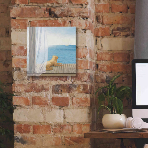 Image of Epic Art 'Blue Breeze II' by James Wiens, Canvas Wall Art,12 x 12