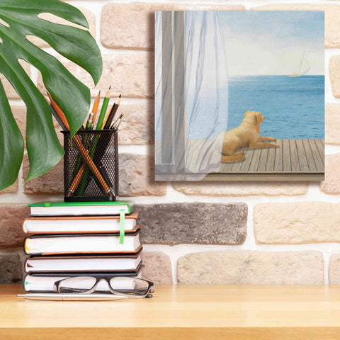 Image of Epic Art 'Blue Breeze II' by James Wiens, Canvas Wall Art,12 x 12