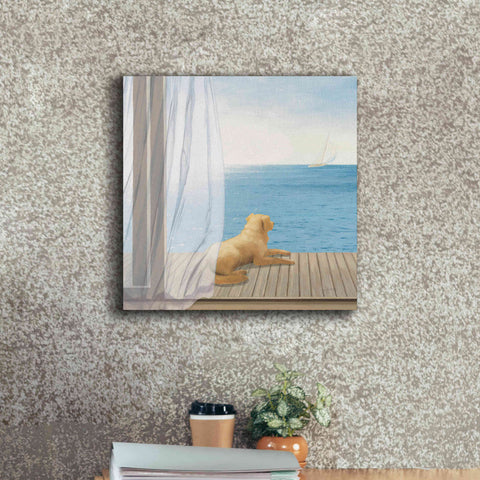 Image of Epic Art 'Blue Breeze II' by James Wiens, Canvas Wall Art,18 x 18