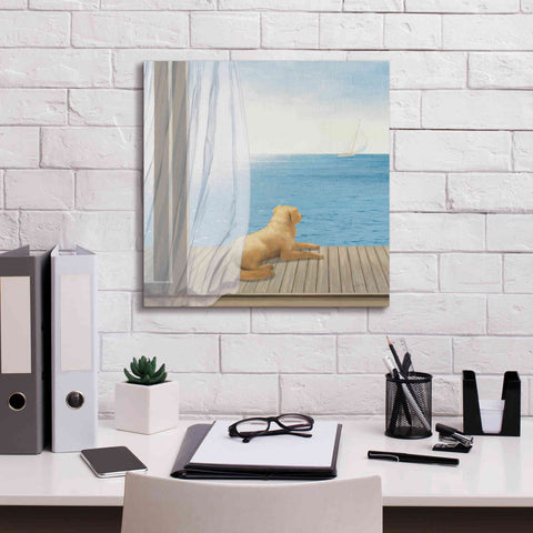 Image of Epic Art 'Blue Breeze II' by James Wiens, Canvas Wall Art,18 x 18