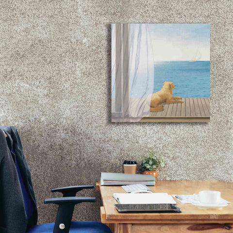 Image of Epic Art 'Blue Breeze II' by James Wiens, Canvas Wall Art,26 x 26