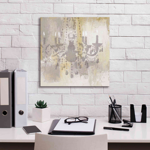 Image of Epic Art 'Candelabra Gold I' by James Wiens, Canvas Wall Art,18 x 18