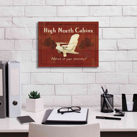 Image of Epic Art 'Lodge Signs II' by James Wiens, Canvas Wall Art,16 x 12