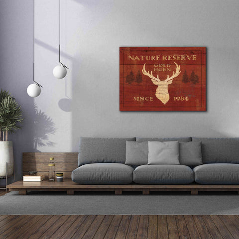 Image of Epic Art 'Lodge Signs IX' by James Wiens, Canvas Wall Art,54 x 40