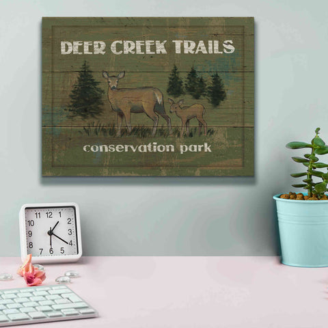 Image of Epic Art 'Lodge Signs VIII' by James Wiens, Canvas Wall Art,16 x 12