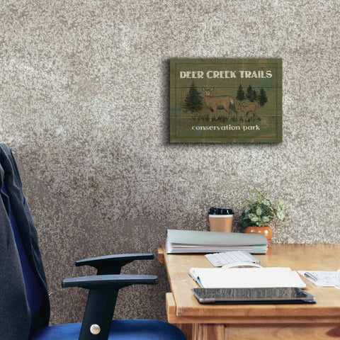 Image of Epic Art 'Lodge Signs VIII' by James Wiens, Canvas Wall Art,16 x 12