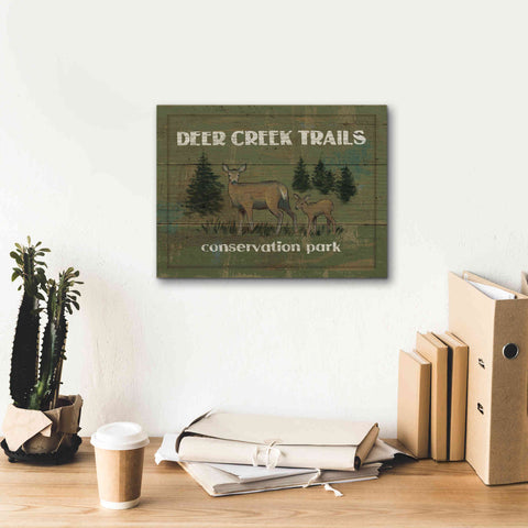 Image of Epic Art 'Lodge Signs VIII' by James Wiens, Canvas Wall Art,16 x 12